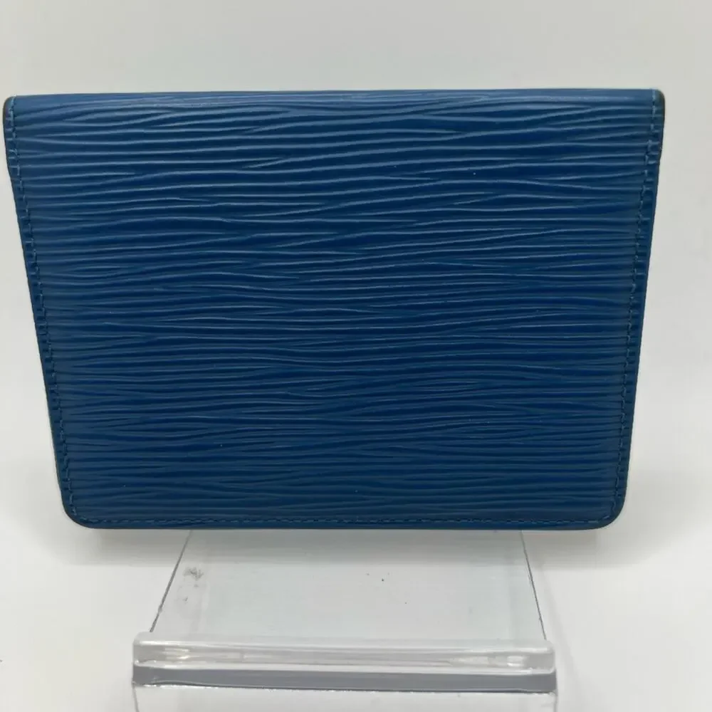 Louis Vuitton Blue Epi Card Holder